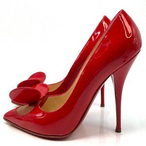 Christian Louboutin Madame Mouse 120 Red Patent Heels 38